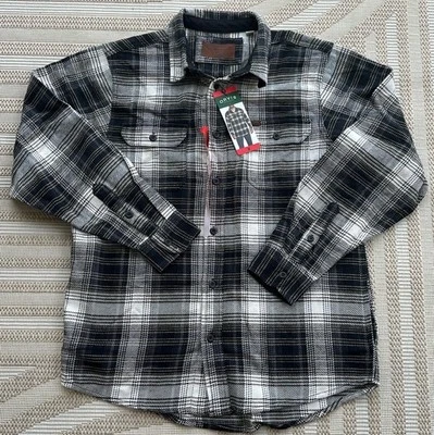 Nueva Camisa Orvis Para Hombre Big Bear Franela Peso Pesado Pit Medio 23.5 Longitud 31 Foto 1 de 4