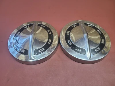 1964 1965 1966 Ford Galaxie 500 Fairlane  Truck F100 Dog Dish Hubcap 10.5” PAIR - Image 1 of 4
