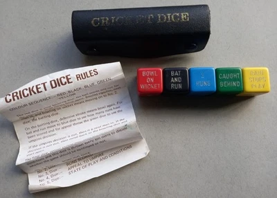 Vintage Cricket Dice Set - Image 1 of 4