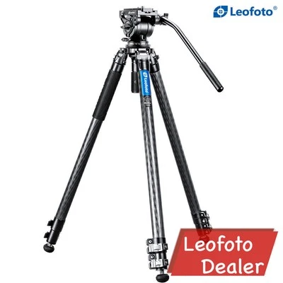 Leofoto LVM-323C+BV-10 Carbon Fiber Video Tripod Kit with 75mm Bowl - Image 1 of 4