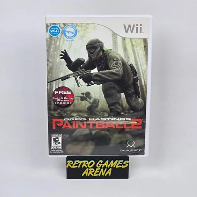 Greg Hasting Paintball 2 (Nintendo Wii) Case & Disc TESTED - Image 1 of 3