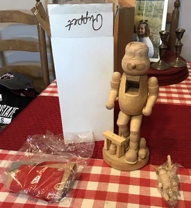 Vintage Zim's Unfinished Wood PUPPET MAKER Nutcracker 11" Christmas Project - Picture 1 of 15