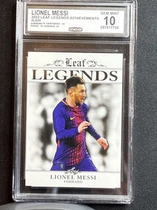 Lionel Messi 2022 Leaf Legends Achievements CCG 10 RC - Picture 1 of 2