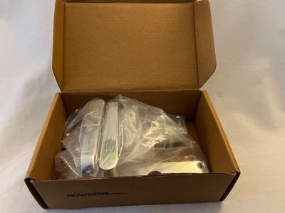 Howdens Door Handles Lever Lock Euro Handle Straight Polish Chrome - Image 1 of 3