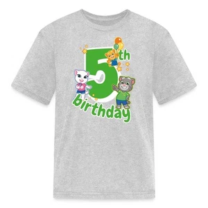 Talking Tom & Friends 5th Birthday Kid's T-Shirt - Picture 1 of 22