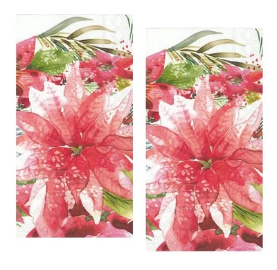 Christmas Hand Towels Paper Guest Towels Disposable Red Fingertip Towels Chri... - Image 1 of 2