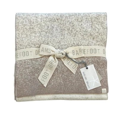 Bufanda de confeti Barefoot Dreams Cozychic Lite OS crema topo suave acogedora nueva con etiquetas Foto 1 de 4