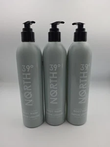 39 Degrees North Body Wash Eucalyptus + Lavender -3-12 oz Bottles With Pumps New - Picture 1 of 2
