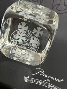RARE! Chrome Hearts x Baccarat Crystal Dice Paperweight Chromhearts Die Ashtray - Picture 1 of 8