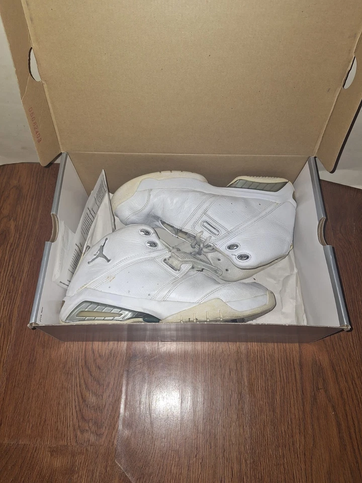 Vintage Nike Air Jordan 2005 20th Anniversary Team Reign White Silver Size 7 - Image 1 of 4