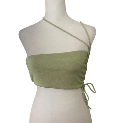 Camiseta corta The Palms grande de zorro blanco con correa de espagueti verde salvia nueva con etiquetas Foto 1 de 4