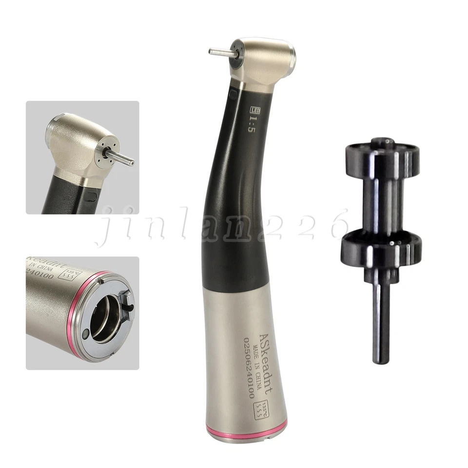 Dental 1:5 LED Fiber Optic Contra Angle Handpiece / 1:5 Cartridge Rotor Canister - Image 1 of 1