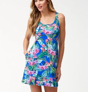 Tommy Bahama Mujer Orquídea Jardín Mameluco Mini Atlético Vestido de Natación Talla XS Playa - Imagen 1 de 8