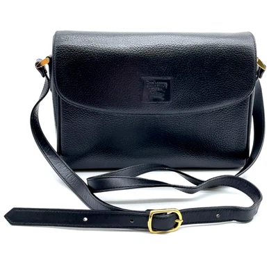 Auténtico Bolso de Hombro Burberry Interior Nova Check Cuero Negro i110767 - Imagen 1 de 4