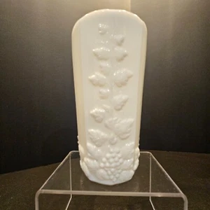 Vintage Westmoreland Milk Glass, 9 Sided Paneled, Grape Tumbler. (#348) - Picture 1 of 7