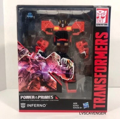 Transformers Hasbro Power of Primes Voyager Class Inferno! - Image 1 of 3