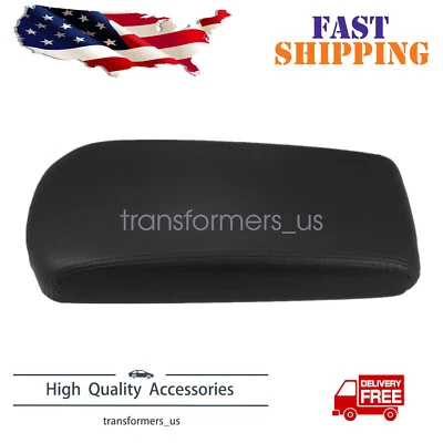 Cubierta de reposabrazos con tapa de consola central para Nissan Altima 2013-2018 cuero real negro Foto 1 de 4