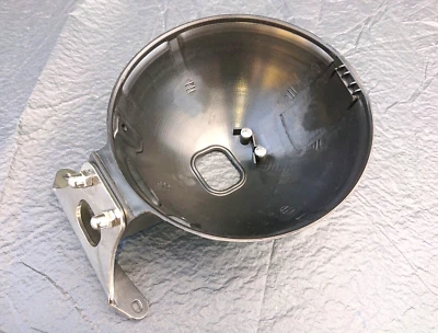 SUZUKI RV125 VANVAN 03/17 NEW HEADLIGHT SHELL WITH STAINLESS MOUNTING BRACKET - Image 1 of 4