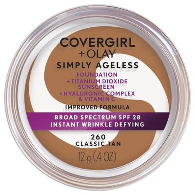 PACK DE 2 COVERGIRL & Olay Simply Ageless Instantáneo *FECHA AL/25* Desafiante de Arrugas Foto 1 de 4