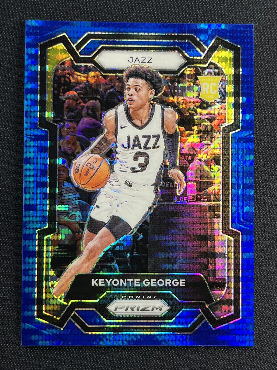 2023-24 Panini Prizm Keyonte George #127 Blue Pulsar Prizm Rookie RC Jazz /99