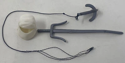 Secret of the Ninja Vintage GRAPPLING HOOK Sword & Helmet Remco 1984 - Image 1 of 4