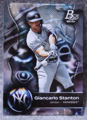 2023 Bowman Platinum Giancarlo Stanton Ice Foil #29 Yankees - Image 1 of 2