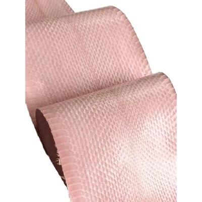Piel de serpiente de agua enmascarada piel de serpiente piel de serpiente suministro artesanal rosa brillante Foto 1 de 3