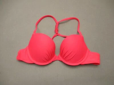 34B Aerie Womens Coral Underwire Padded Bikini Top Swimwear 2B - Image 1 of 4
