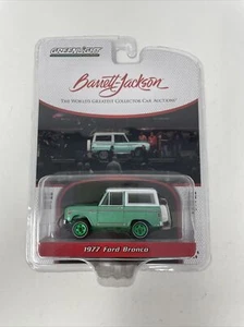 Greenlight 1:64 Barrett Jackson Auctions 1977 Ford Bronco Green Machine Chase - Picture 1 of 9