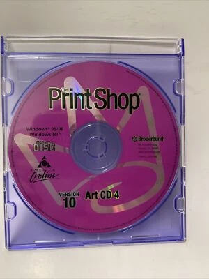 Broderbund The Print Shop Version 10 Art CD 4 PC Windows 95/98, Windows NT - Image 1 of 3