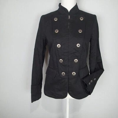 Chaqueta Ambition Mujer Talla Pequeña Abrigo Blazer Algodón Negro  Foto 1 de 4