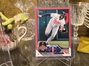 2023 Topps Mothers Day pink Willi Castro 13/50 #411 Twins - Picture 1 of 3