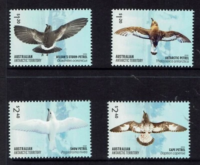 AAT 2024 - Juego de 4 petreles antárticos - MNH Foto 1 de 2