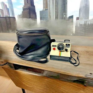 CLASSIC Vintage 1970's Polaroid One Step Rainbow Land Camera Untested With Case - Picture 1 of 10