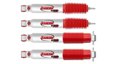 Kit de amortiguadores delanteros y traseros Rancho RS9000XL para Jeep Wrangler JK con elevación de 4" Foto 1 de 2