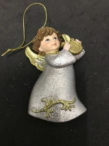 Engel mit Harfe Ornament - Bild 1 von 2