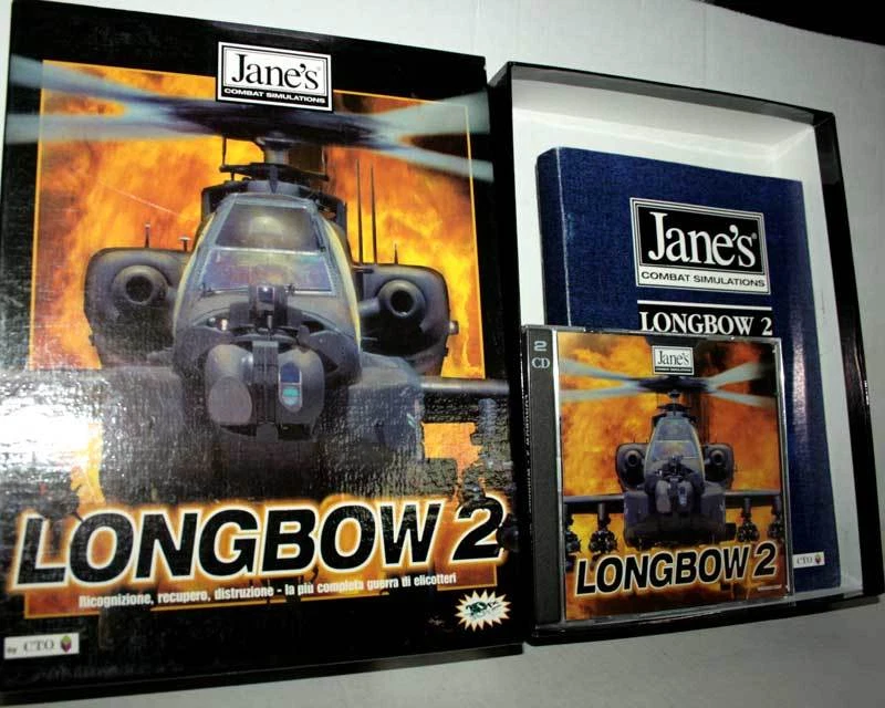 LONGBOW 2 GAME USED VERY GOOD CONDITION PC CDROM ITALIAN VERSION FB3 43409 - Image 1 of 1