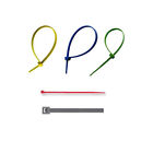 Coloured Cable Ties Wire Tidy Nylon 66 Plastic 100-500mm Long 2.5-7.6mm Wide