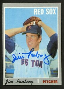 Jim Lonborg #665 signed autograph auto 1970 Topps Baseball Trading Card