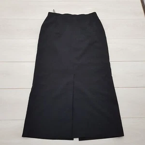 C&A CANDA Workwear Midi Skirt Size 16 Black A-Line Zip Lined Funeral Smart - Picture 1 of 10