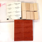 Stampin’ Up!  Warm Words Set of 8 Tags New Open Box Wood Mounted
