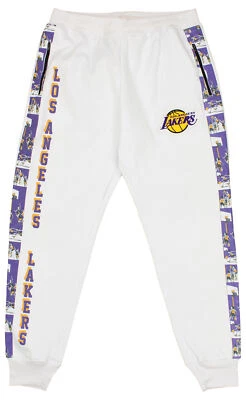 Pantalones deportivos FISLL NBA para hombre Los Angeles Lakers con rayas gráficas Foto 1 de 4