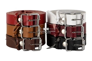 Leather Utility Straps High Quality Heavy Duty Long Cowhide Luggage Tightening - Picture 1 of 27