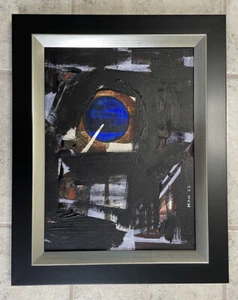 Abstraktes 21, modernes, original acylisches Gemälde, signiert, gerahmt, Kunst, 12x16 - Bild 1 von 2