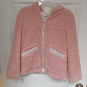 NWT - Urban Republic - Girls Size 10/12 - Pink Fuzzy Zip Up Hoodie Sweater - Picture 1 of 7