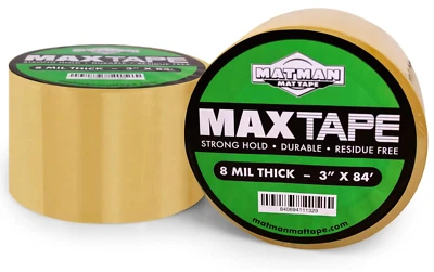 Ultra Strong Wrestling Mat Tape, 3 Inch x 84 Feet x 8 Mil, Heavy Duty Adhesive