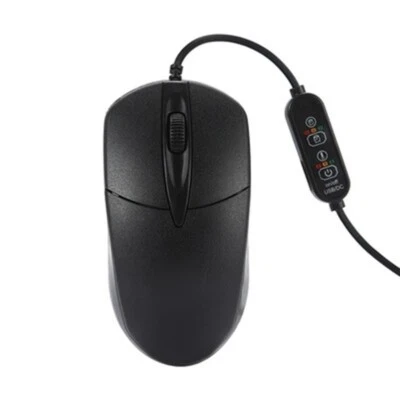 Optical Heated Computer Mouse 1600DPI Warmer Hand Wired Mice Gift for Girlfriend - Image 1 of 4