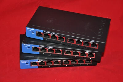 LGS108V2 GUC Linksys Business 8-Port Desktop Gigabit QoS+ Unmanaged Switch NO PS - Image 1 of 4