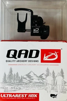 QAD Ultra Rest HDX Black RH Arrow Rest Free Knife Included New - Image 1 of 2