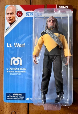 Star Trek Next Generation Lt. Worf 2021 Topps Mego 8” Action Figure (1897 Made) Cover